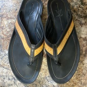 Louis Vuitton Monogram Flat Thong Flip Flop